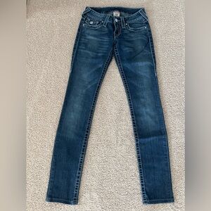 True Religion Jewel Button Low Rise Skinny Jeans – Size 24